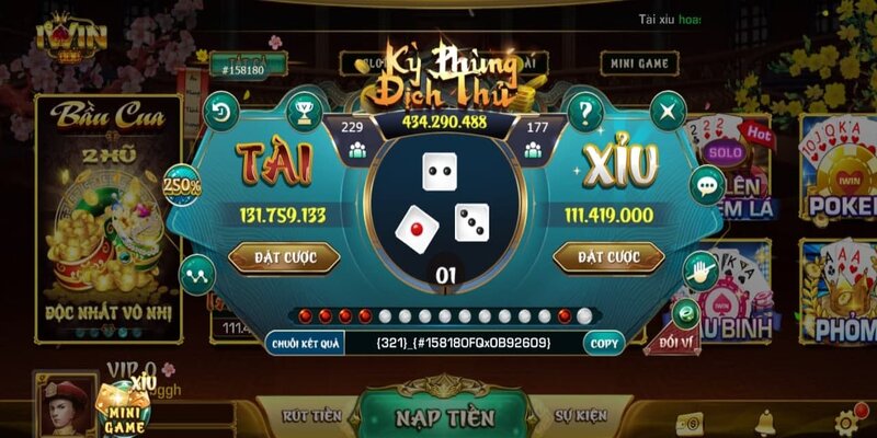 Tìm hiểu về game tài xỉu tại cổng game Iwin